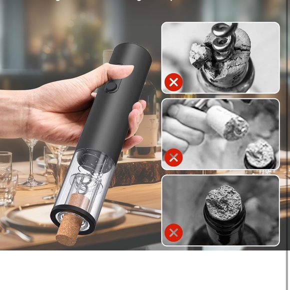 NIB Electric Wine Opener with USB Cable - Picture 1 of 5